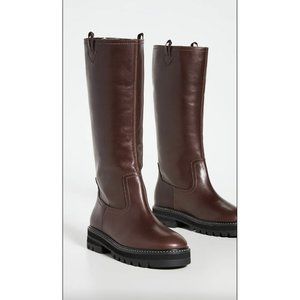 tall Aster Jamie chunky brown boots knee boots lug sole